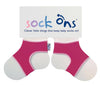 Sock Ons Socks - 0-6 Months, Fuchsia